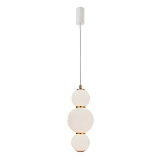 Подвес 13*44-205 см, 1*LED, 7W, 3000K, F-Promo Kiran 4613-1P, белый