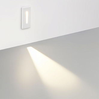 Подсветка для лестниц и ступеней 9 см, 3W, 3000K, Odeon Light Gips 7082/3WL, белый