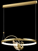 Светильник подвесной Wertmark Letizia WE466.02.303, 60*60 см, золото