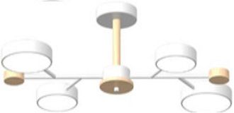 Потолочный cветильник LED4U L3213-670 WH