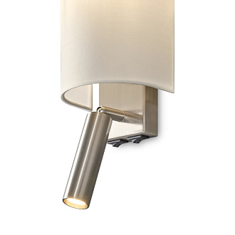 Бра 13*9*31 см, 1*E14, 3W, 3000К, Freya Bride FR5367WL-L40N никель