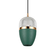 Подвесной светильник 10*8*200 см, LED 10W, 4200K, Черный LED4U L8754-1 GN