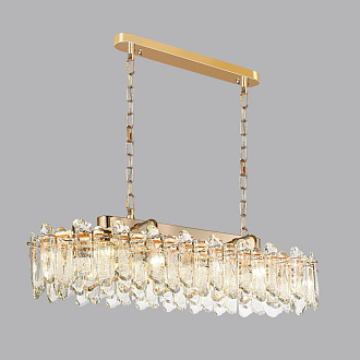 Люстра 35*100*150 см, E14 12*12*40W,  К, Odeon Light Bullon 5069/12, золото/прозрачный