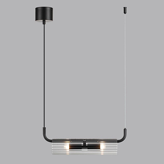 Подвесной светильник 7*36*120 см, 2*G9 Lumion TORONTO 6561/2 черный, прозрачный