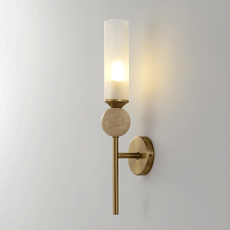 Бра *6*38,5- см, 1*E14*60W, Crystal Lux Simply SIMPLY AP1.1 BRASS, Латунь