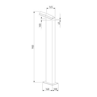 Ландшафтный уличный светильник Sensor 3000K Чёрный IP54 1542 TECHNO LED черный Elektrostandard  4690389219238, a072088