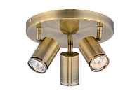 Спот Ø300 x H130, мм, 3*15W (45W), AB (Бронза) Sfera Sveta 8766-03/P302 AB