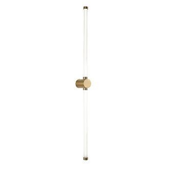 Бра Favourite Lignum 3057-3W, D100*W60*H1000, золота, белый плафон цилиндрической формы из акрила