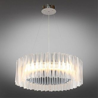 Подвесная люстра 60*60-200 см, 1*LED, 60W, 3000K, Aployt Milena APL.654.03.60, серый