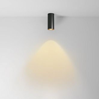 Накладной светильник 5,2*5,2*12,5 см,  LED, 12W, 3000К, Maytoni Technical FOCUS LED C056CL-L12B2.7K-W-B черный