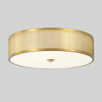 Светильник потолочный *40*10- см, *LED*32W, 3000-6000K, Crystal Lux Button BUTTON PL32W LED, Латунь