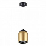 Подвесной светодиодный светильник Novotech Kamp 358515, 15W LED, 4000K, черный-золото