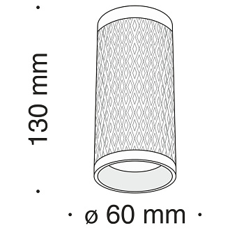 Светильник 6*6 см, GU10 50W, Maytoni Alfa C036CL-01W