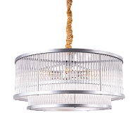 Люстра Ø600 x H310, мм, 8*40W (320W), SIL+CL(Матовый хром) NewRgy 2471W/8 SIL+CL