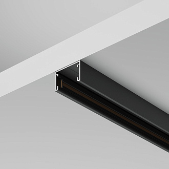 Шинопровод накладной для трековых светильников 300*2*1,2 см, Maytoni Technical Busbar trunkings Basity TRX172-113B черный