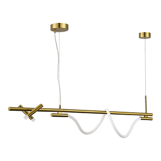 Светильник 120 см, 17W, 4000K, ST Luce Marlow SL6118.303.03, латунь