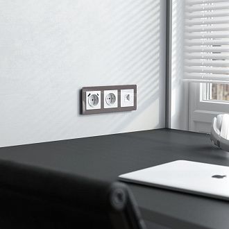 W1181041 Розетка Ethernet RJ-45, белый акрил Werkel, 4690389197352