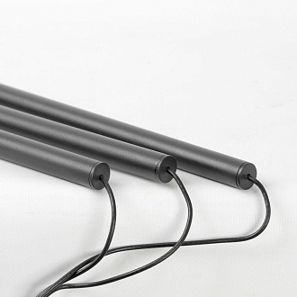 Подвесной светильник 12*80 см, 3*LED*3W 4000K Lussole Gilmer LSP-0936 черный