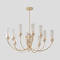 Люстра на штанге 86 см, Crystal Lux SECRET SP10 GOLD, золото