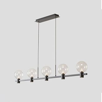 Подвесной светильник 120 см, 35W, 3000K, Crystal Lux DUET SP35W LED BLACK, черный