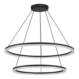 Каскадная люстра *85*-150 см, 2*LED, 96W, 4000K, ST-Luce Euclidics SL1018.403.02, черный