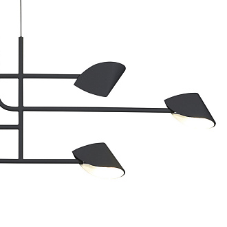 Люстра 110*15*72 см, LED * 6 45W, 3000К Mantra Capuccina 7579, черный