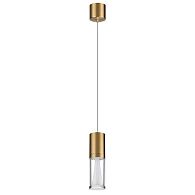 Подвесной светильник *8*220- см, 1*LED*4W, 3000K, Odeon Light Defance 7144/4L, бронзовый