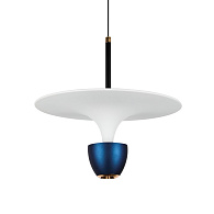 Подвесной светильник 29*8*130 см, LED 10W, 4200K, Черный LED4U L8755-1 BL