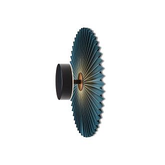 Бра 30*30*-30 см, 1*LED*6W, 3000K, Freya  FR5634WL-L6DB, Черный/сине-зеленый