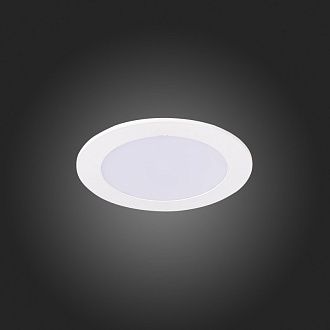 Светильник встраиваемый 12 см, 6W, 3000K ST Luce ST209.538.06 белый 330Lm Ra80 110°, вр 11 см