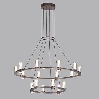 Подвесной светильник *85*200- см, 16*LED*93W, 3000K, Odeon Light Defance 7143/110L, черный