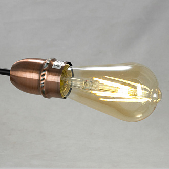 Потолочный светильник Lussole Huron GRLSP-8200, 58*14 см, черный