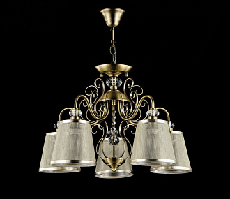 Люстра потолочная/подвесная Диаметр 58,3 см Freya FR2405-PL-05-BZ Бронза