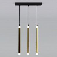 Подвесной светильник светодиодный 45 см 4200K 24W Eurosvet  Maestro 50133/3 LED бронза