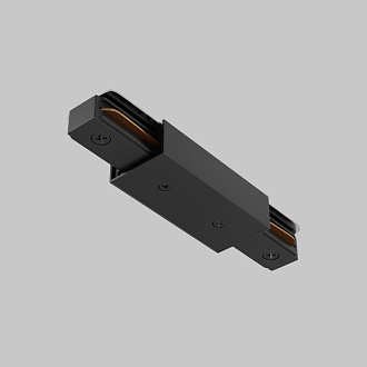 Прямой коннектор питания с вводом питания Maytoni Unity Technical TRA001CB-11B черный