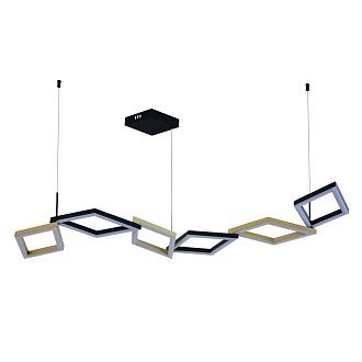 Подвесной светильник 149 см, 65W, 3000-6000K, Indigo Anello 14034/B/6P Black V000214L, черный-золото