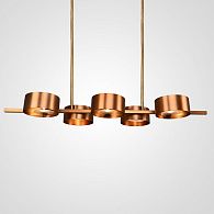 Люстра Sound OR6 Suspension Lamp 5 120*39*8,5 см, 5*G9*40W, ImperiumLoft TRIAL01, Медный