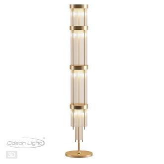 Торшер Odeon Light York 4788/12F, золото-стекло