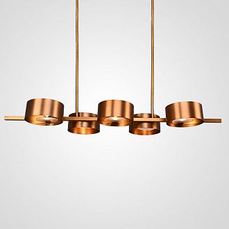 Люстра Sound OR6 Suspension Lamp 5 120*39*8,5 см, 5*G9*40W, ImperiumLoft TRIAL01, Медный