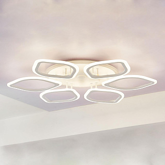 Люстра потолочная Citilux Ромби Смарт CL236A160E, 80W LED, 3000-5500K, диаметр 84 см, белый