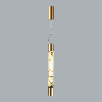 Подвесной светильник 60*200 см, 1 LED*21W, 3000 К, Odeon Light Marbella, латунь 6687/15L