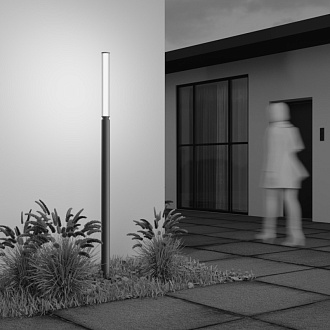 Садово-парковый светильник 7,5*198,6 см, LED, 20W, 3000К, Maytoni Lit O593FL-L20BR3K коричневый