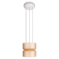 Подвесной светильник 17 см, 12W, 3000K, LOFT IT Totem 10466/2P Amber matte, белый-янтарный