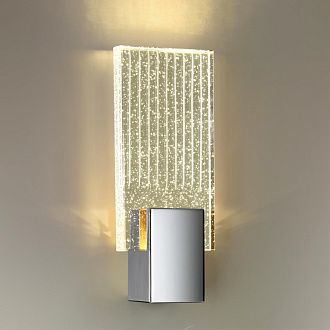 Светодиодный светильник 27 см, 5W, 3000K, Odeon Light RICCI 4363/5WL, полированный хром