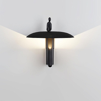 Настенный светильник 29 см, 7W, 3000K, Odeon Light Shadow 7024/7WL, черный