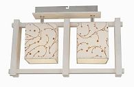 Люстра L410 x W110 x H250, мм, 2*40W (80W), WHITE+CHROME (БЕЛЫЙ+ХРОМ) Sfera Sveta 85557/2C WH+CH
