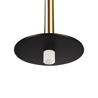Подвесной светильник *10*83 см, 1*LED*3W, 4000K, Loft It Reed 10358/830 Disk AB, Матовая латунь+песочный черный