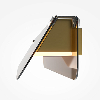 Бра 11*43*8,2 см, LED 10W 3000K Maytoni Modern Flat MOD296WL-L10BC3K черный