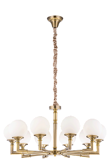 Люстра Ø850 x H400(1500), мм, 10*40W (400W), BRONZE (Бронза) NewRgy 8683/10BR BRONZE