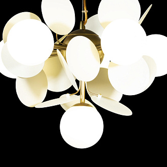 Люстра подвесная Matisse 10008/6 white, диаметр 35 см, золото